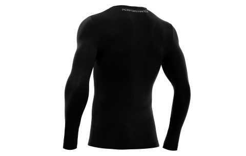 KRU - PERFORMANCE TECH UNDERWEAR TOP LS BLK